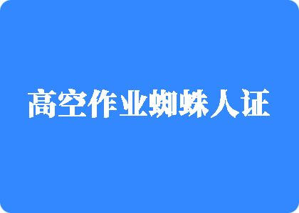 我要肏人逼舒服高空作业蜘蛛人证